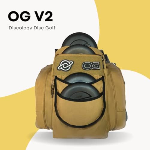 דיסקולוגיה דיסק גולף OG V2 תיק גולף דיסק | יכולת דיסק 26+ | תיק תרמיל גולף פרימיום דיסק | עיצוב קשוח ועמיד | 2